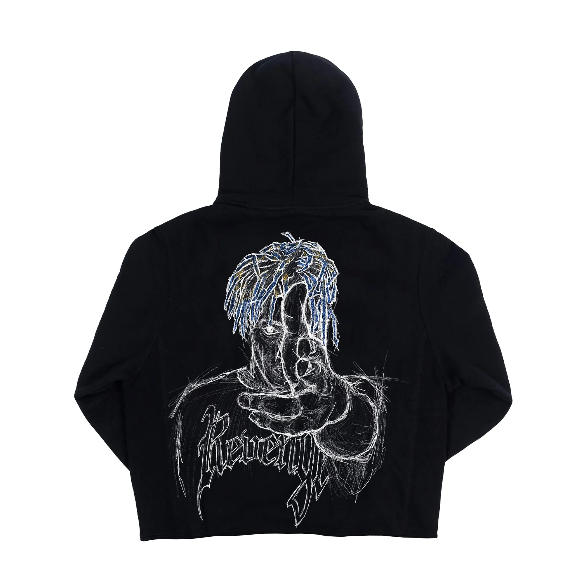 Revenge x Juice Wrld Sketch Hoodie Black sold by PLUS product image thumbnail 2