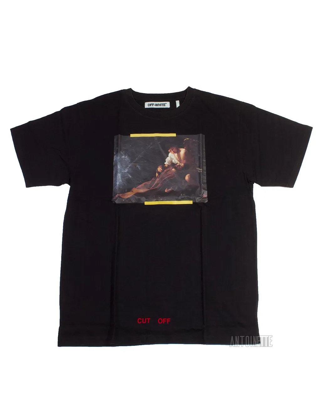 Off-White Black Annunciation T-Shirt sold by PLUS