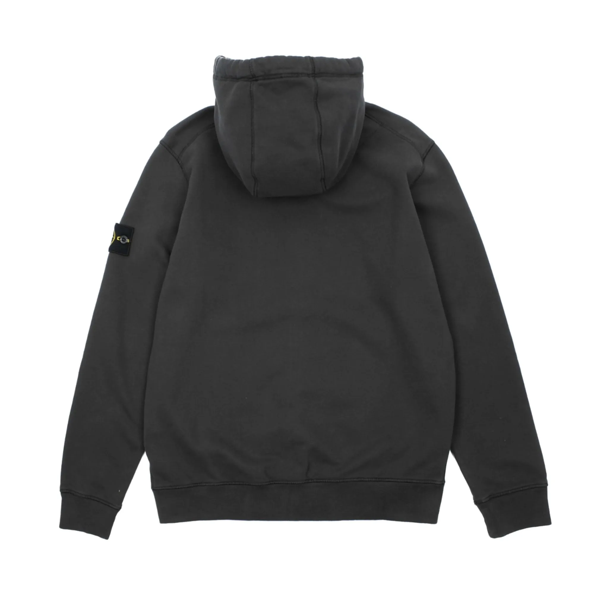 Stone Island Brushed Cotton Fleece Zippered Hooded Sweatshirt Steel Grey sold by PLUS product image thumbnail 2