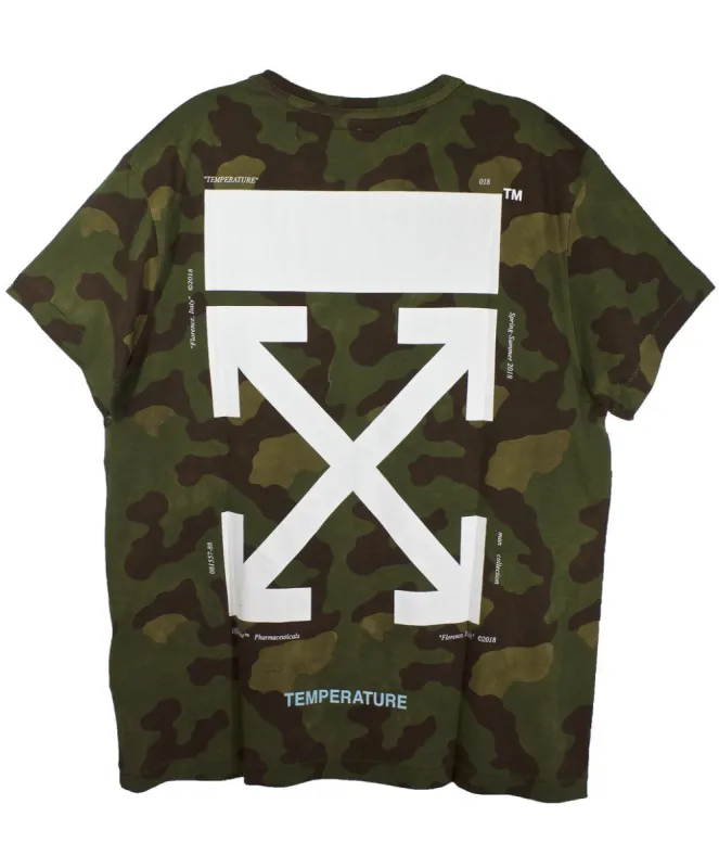 Off-White Camo Temperature T-Shirt sold by PLUS
