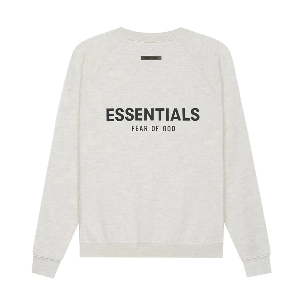 FOG ESSENTIALS Pull Over Crewneck Light Heather Oatmeal (SS21) sold by PLUS