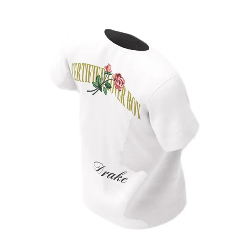 Nike x Drake Certified Lover Boy Rose T-Shirt White sold by PLUS