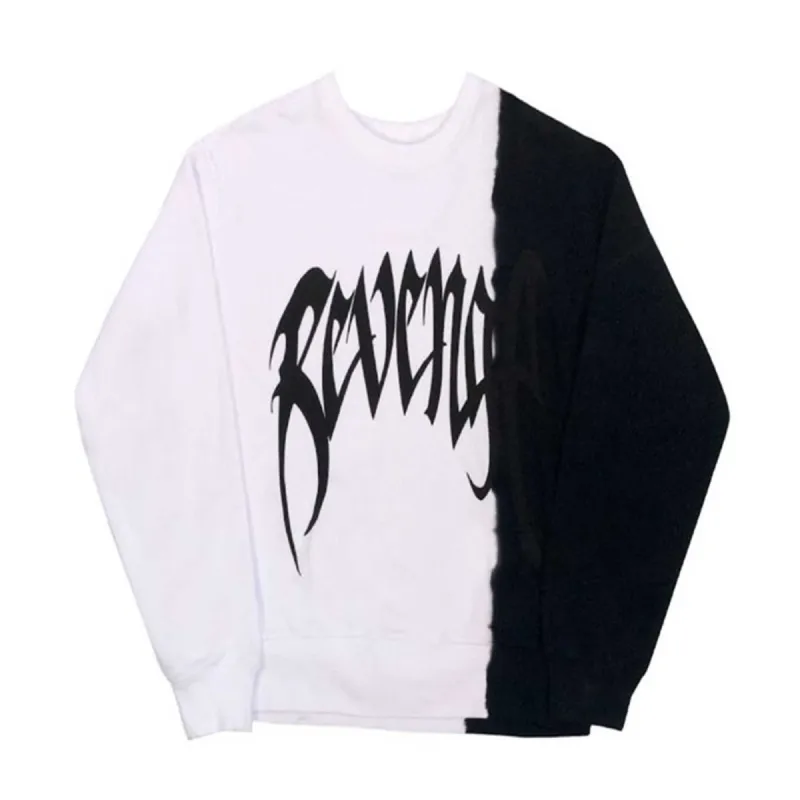 Revenge Dipped Crewneck White sold by PLUS