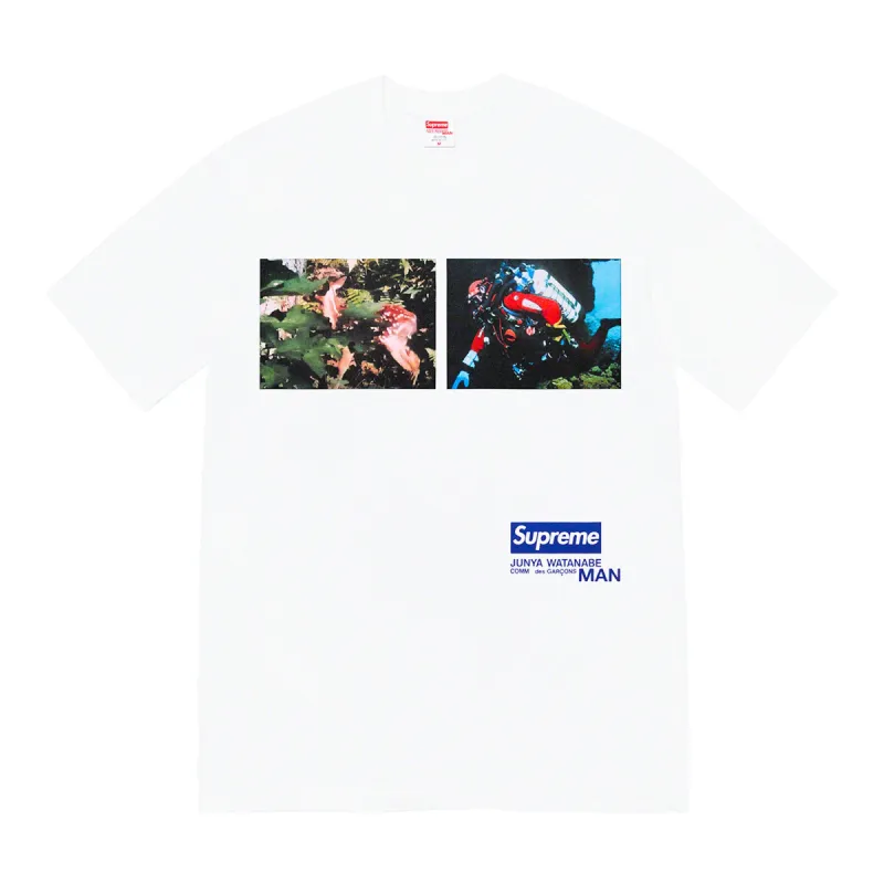 Supreme Junya Watanbe CDG Nature Tee White sold by PLUS