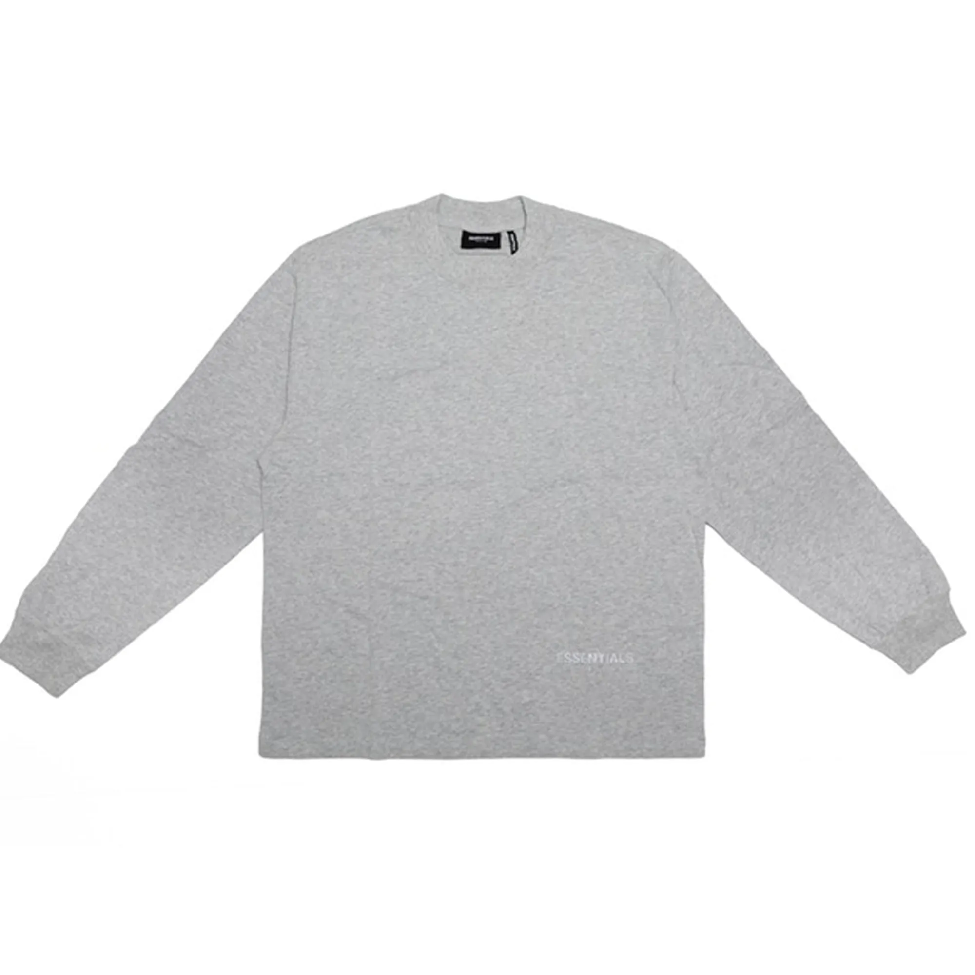 FOG ESSENTIALS 3M Logo Boxy Long Sleeve T-Shirt Dark Heather Grey/Grey sold by PLUS