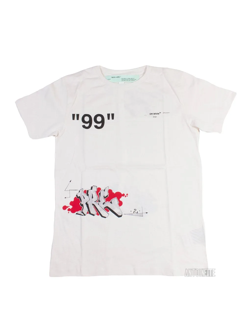 Off-White Cream Dondi Graffiti T-Shirt sold by PLUS