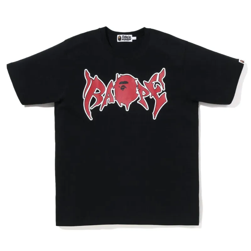 Bape Graffiti Tee Black Red sold by PLUS
