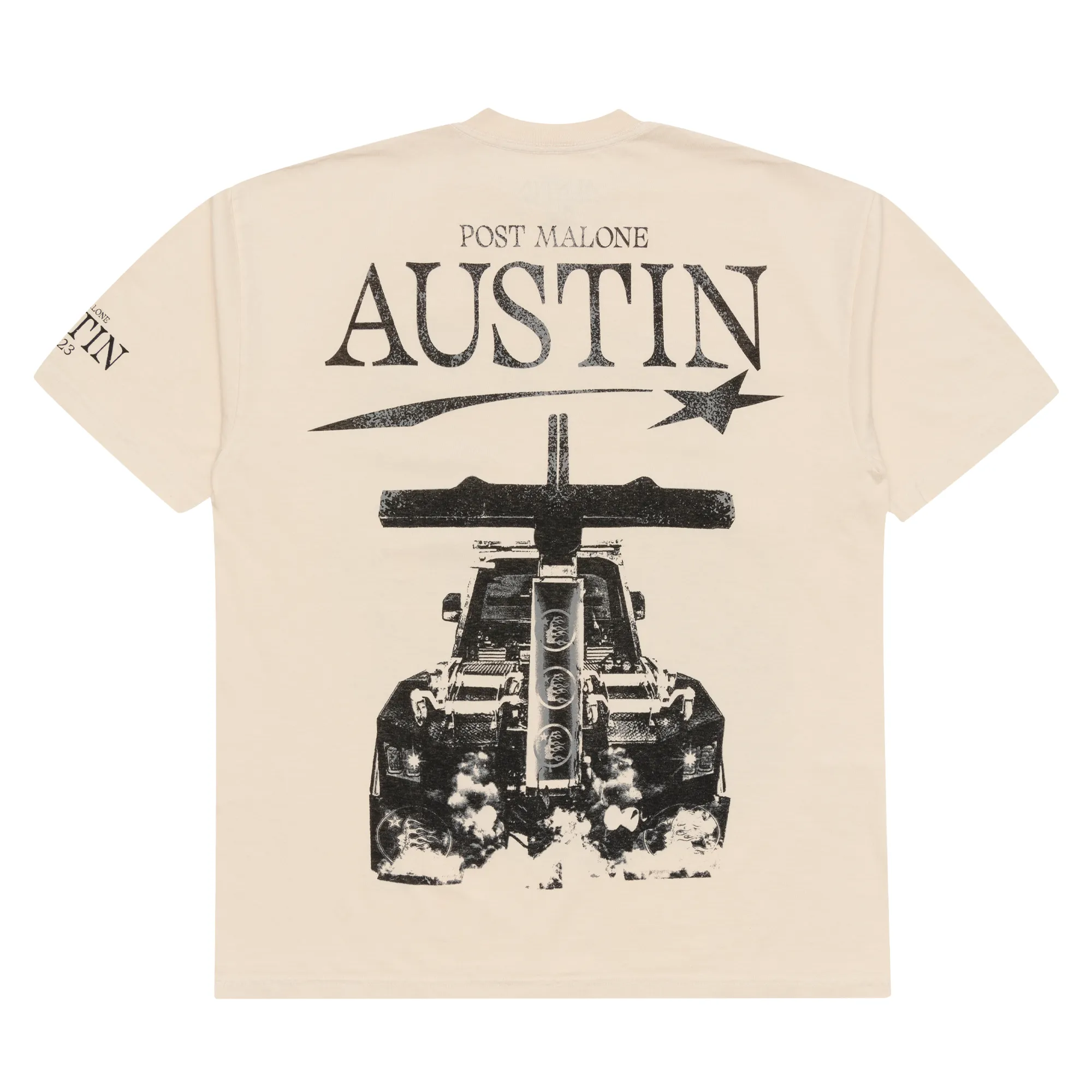 Hellstar Studios x Post Malone Austin Tee White sold by PLUS product image thumbnail 2