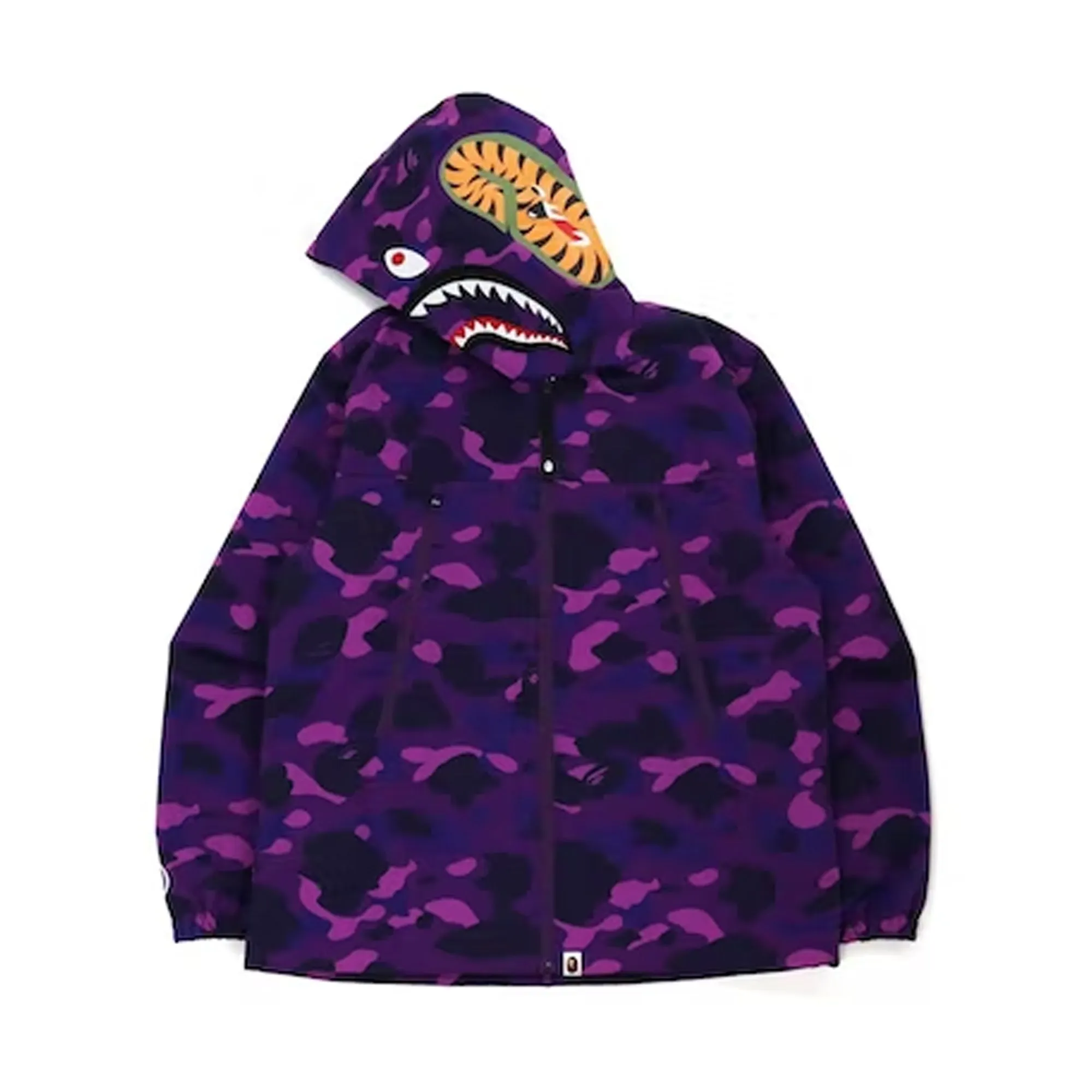 Bape Color Camo Shark Hoodie Jacket Purple (FW21) sold by PLUS product image thumbnail 2