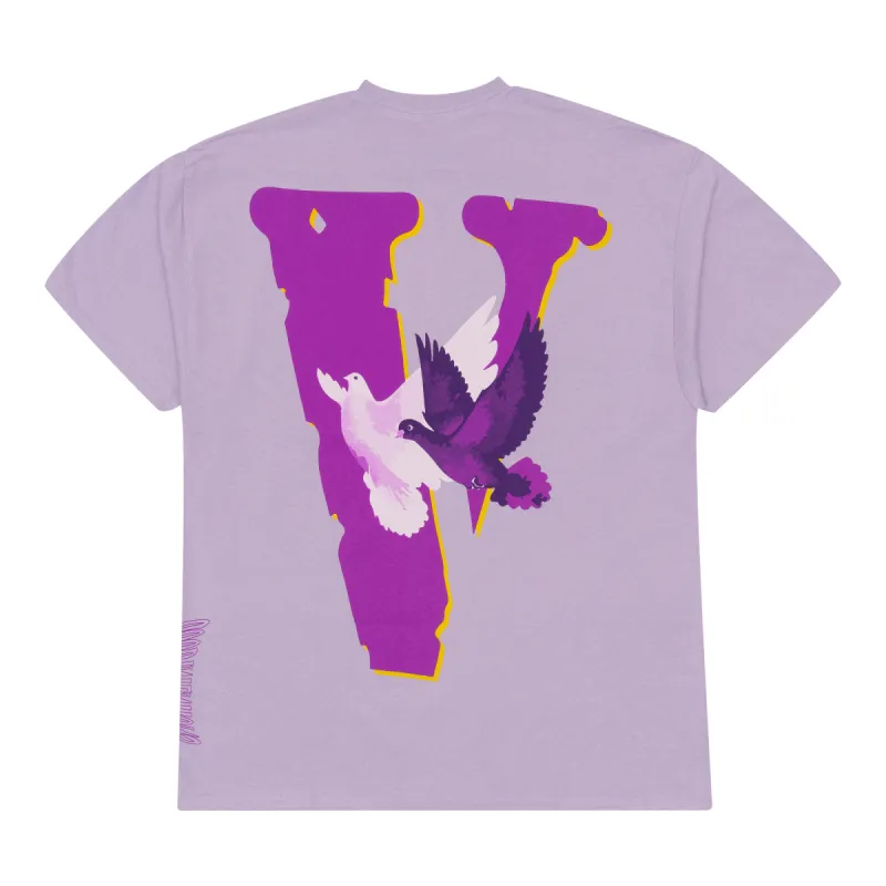 Nav x Vlone Doves Tee Purple sold by PLUS