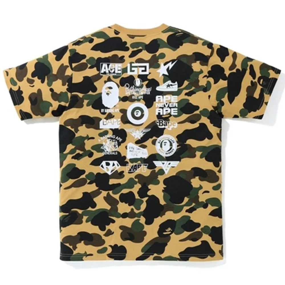 BAPE 1st Camo Multi Logo Tee Yellow sold by PLUS product image thumbnail 2