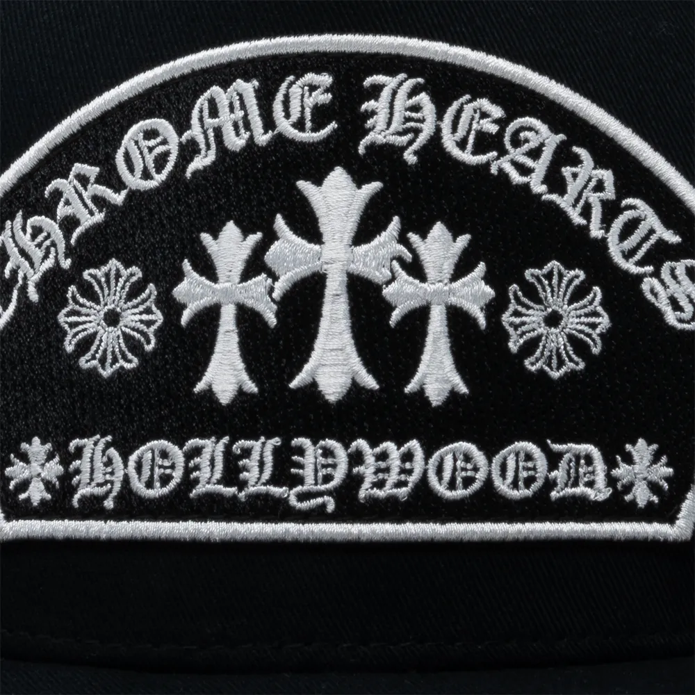 Chrome Hearts Arc Cross Patch Trucker Cap Black/Black sold by PLUS product image thumbnail 4