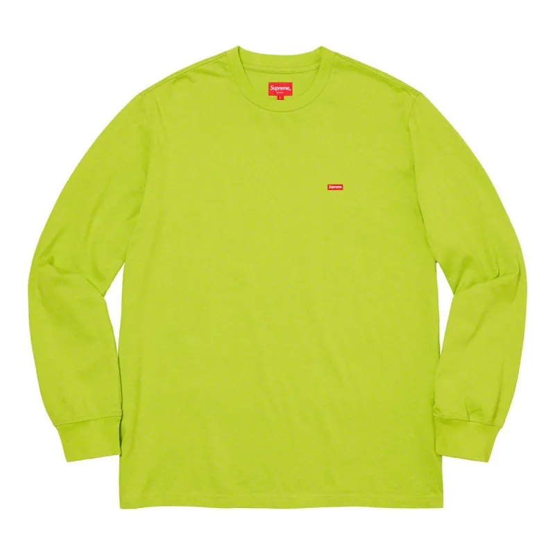 Supreme Small Box L/S Tee Dark Lime sold by PLUS