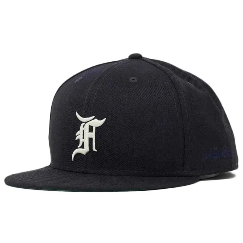FEAR OF GOD ESSENTIALS New Era Fitted Cap (FW20) Navy/White sold by PLUS