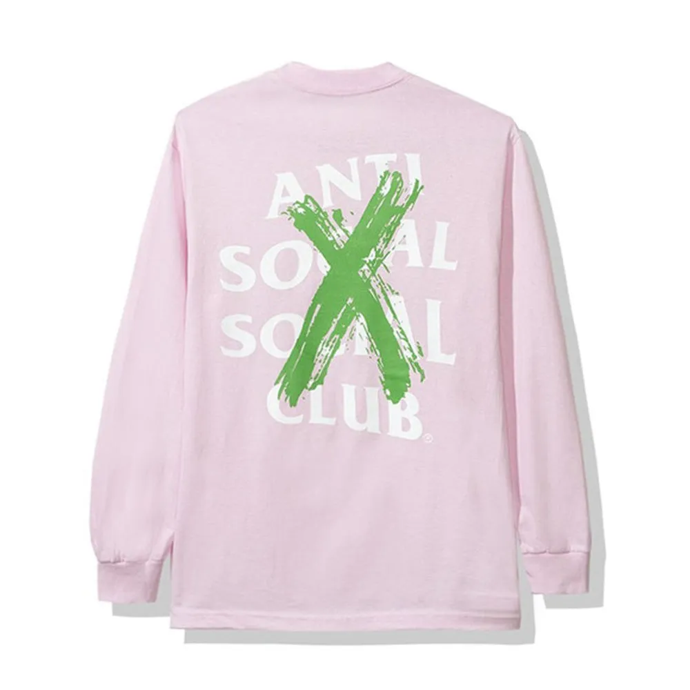 Anti Social Social Club Cancelled Remix L/S Tee Pink sold by PLUS