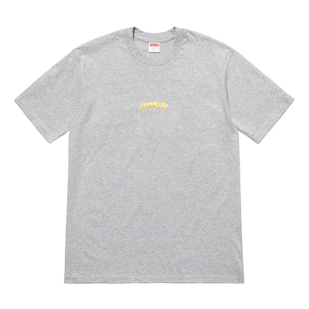 Supreme Fronts Tee Heather Grey sold by PLUS