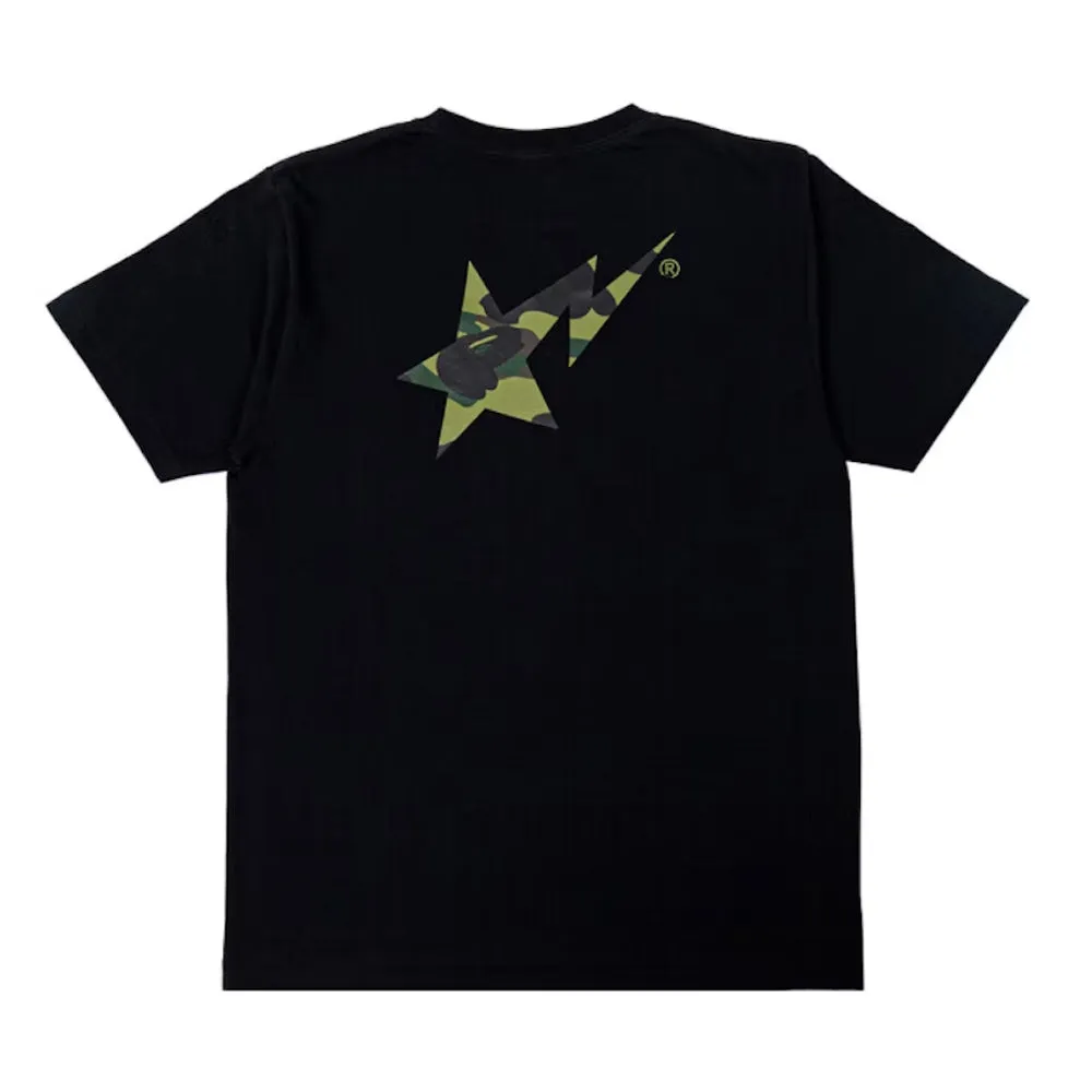 Bape A Bathing Ape 1st Camo STA Logo Tee Black/Green sold by PLUS product image thumbnail 2