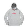 Supreme Swarovski Box Logo Hooded Sweatshirt Heather Grey sold by PLUS