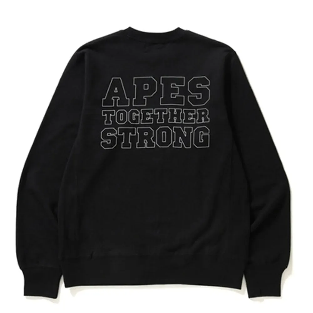 BAPE College Crewneck Black/White sold by PLUS product image thumbnail 2