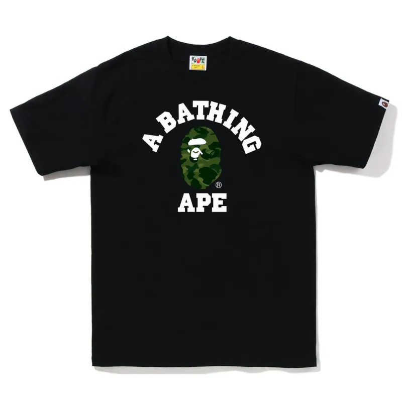 BAPE Color Camo College Tee Black Green (FW22) sold by PLUS