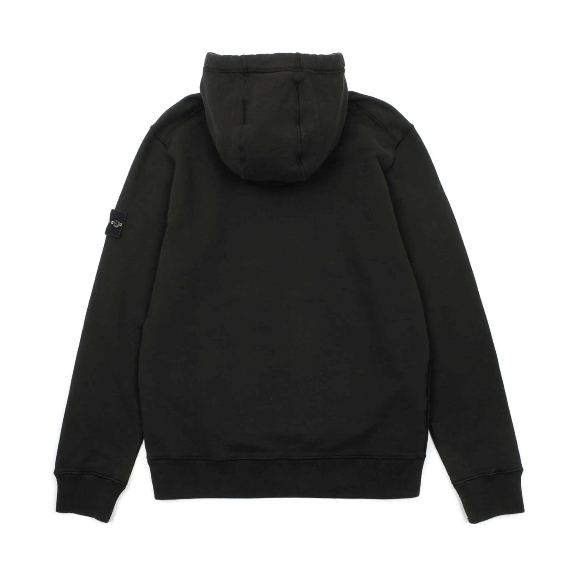 Stone Island Brushed Cotton Fleece Hooded Sweatshirt Black sold by PLUS product image thumbnail 2