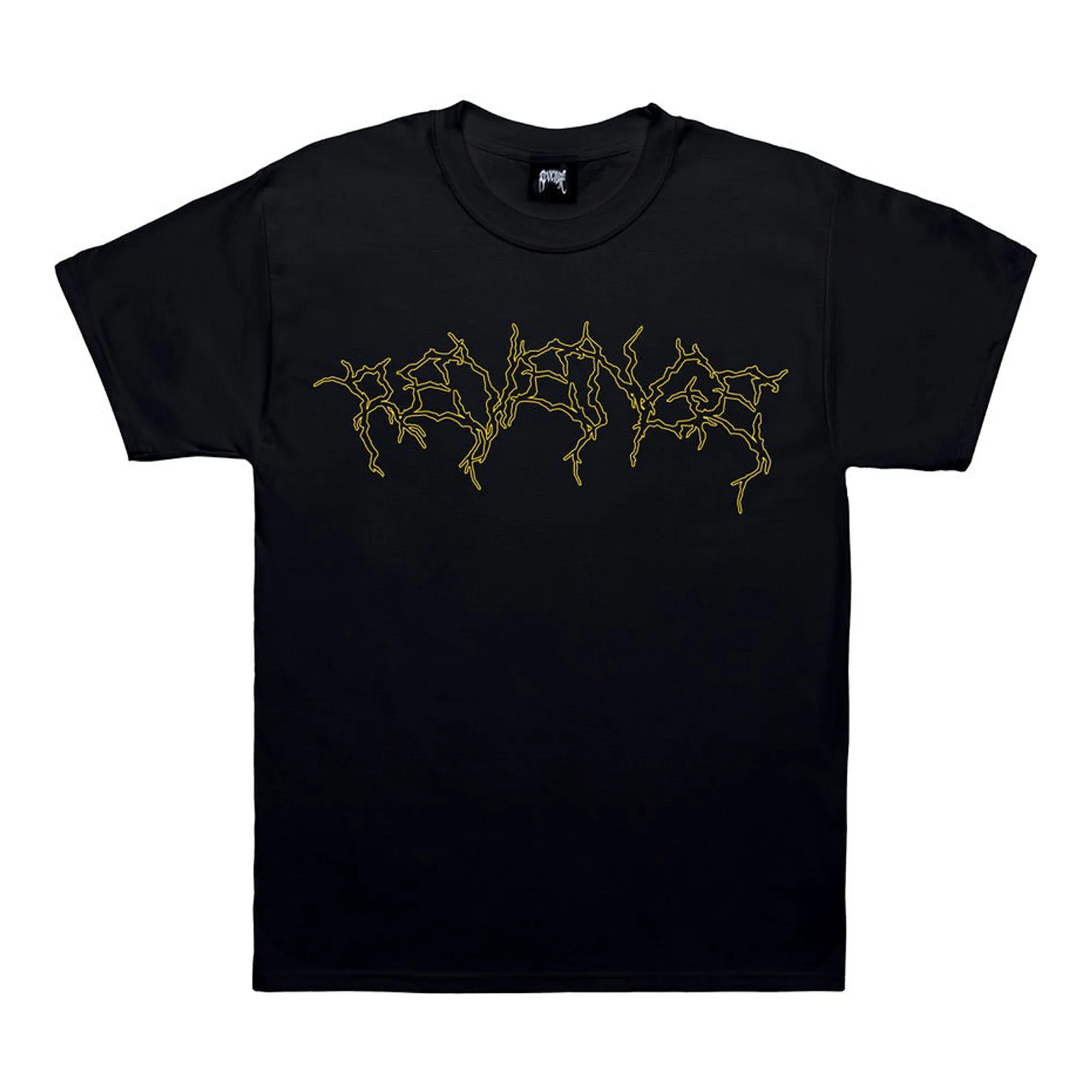 Revenge x Zillakami Cerberus Lightning Tee Black/Yellow sold by PLUS