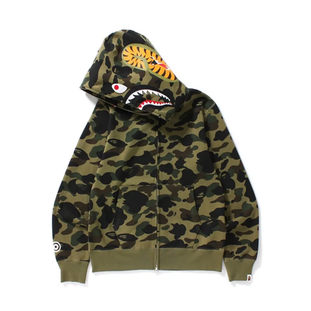 BAPE 1st Camo Shark Full Zip Hoodie Green sold by PLUS product image thumbnail 2