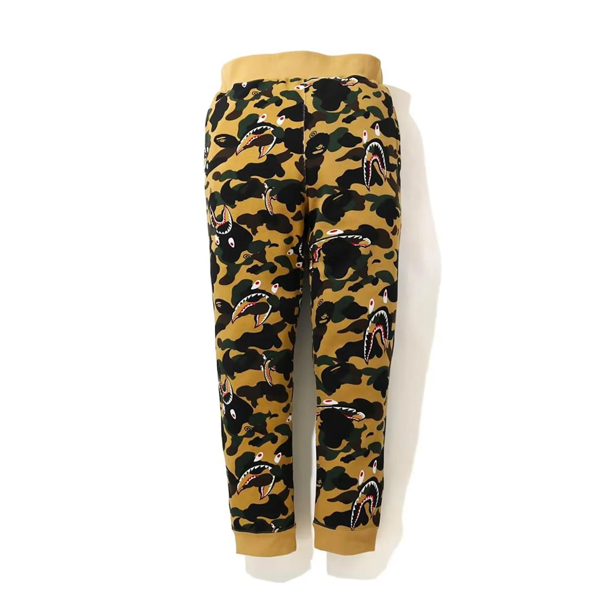 Bape Shark 1st Camo Sweat Pants Yellow (FW20) sold by PLUS