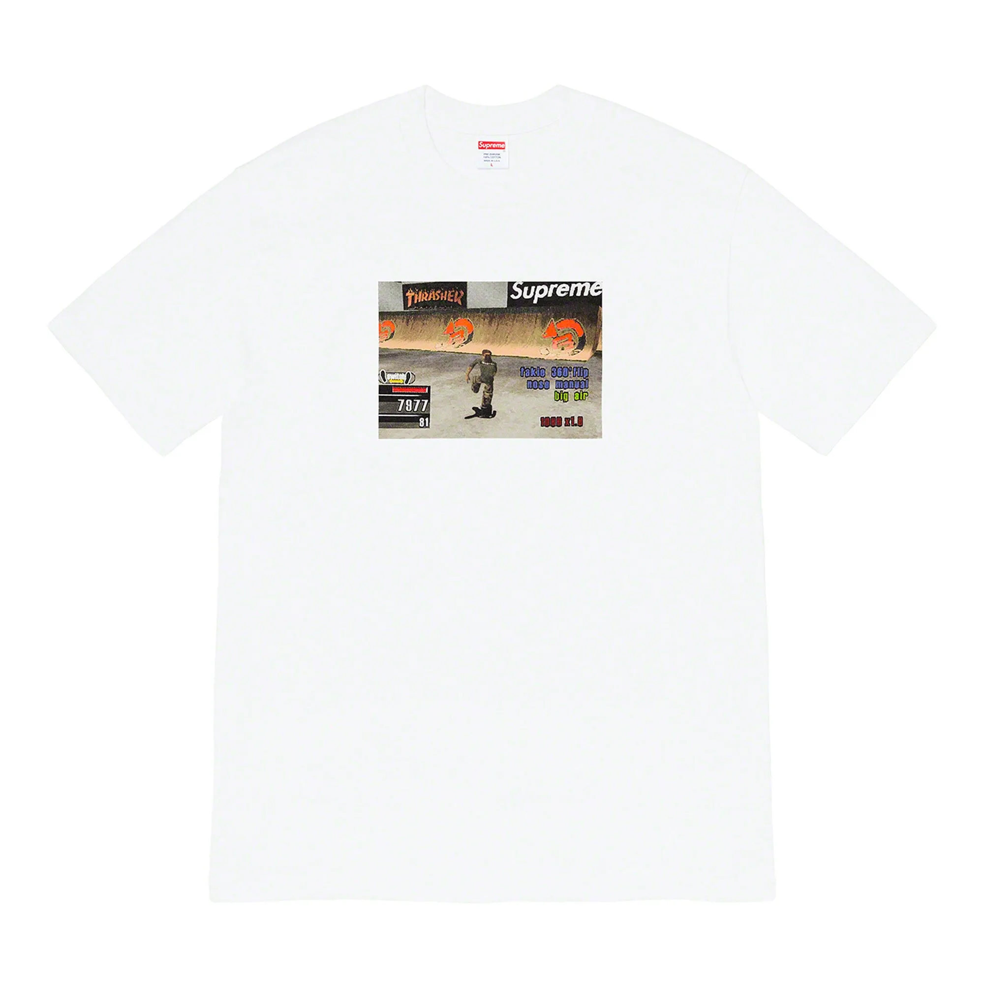 Supreme Thrasher Game Tee White sold by PLUS