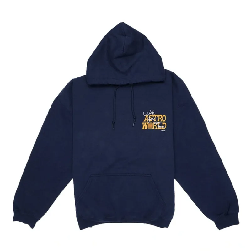 Travis Scott Astroworld Houston Exclusive Hoodie Blue sold by PLUS