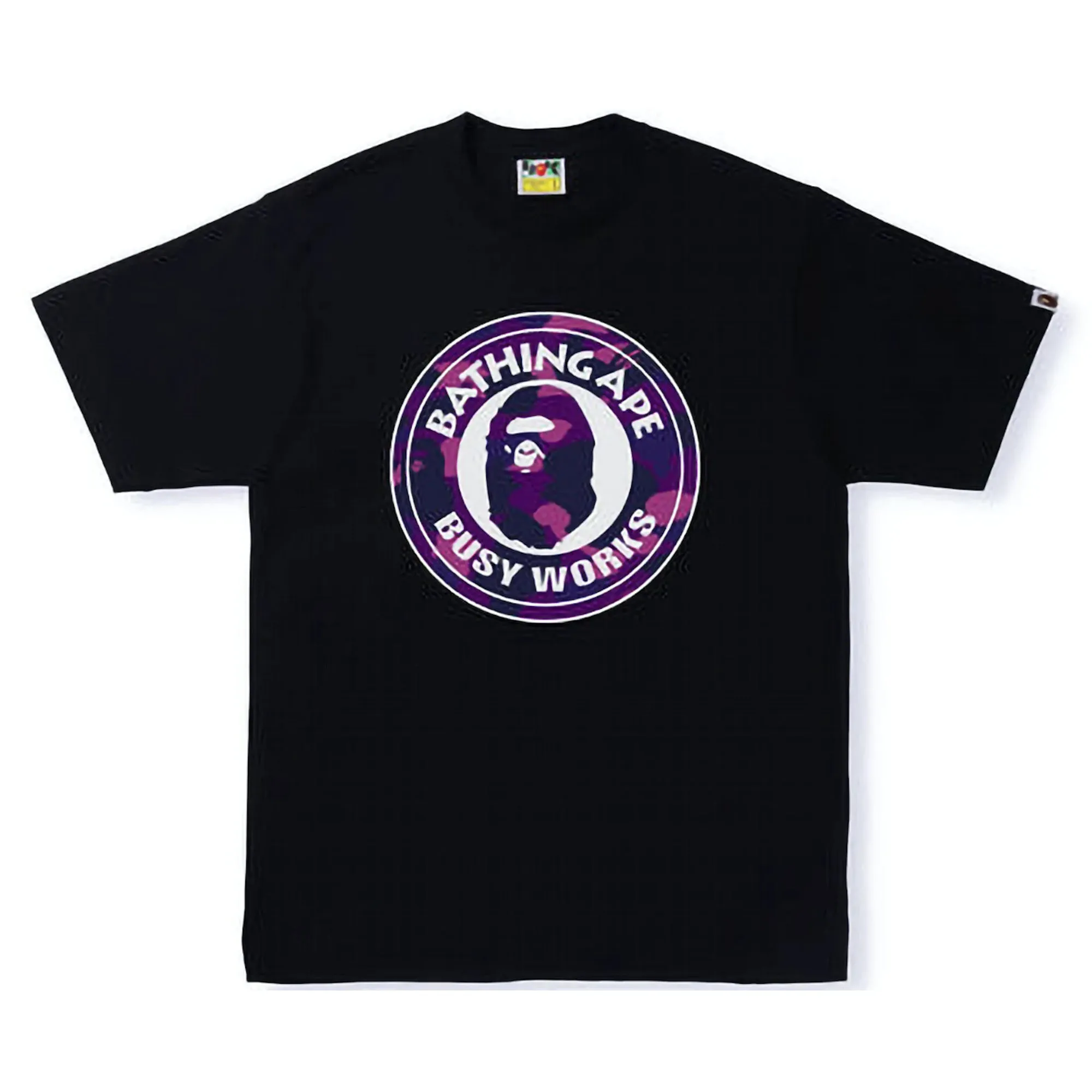 Bape Color Camo Busy Works Tee Black Double Purple sold by PLUS