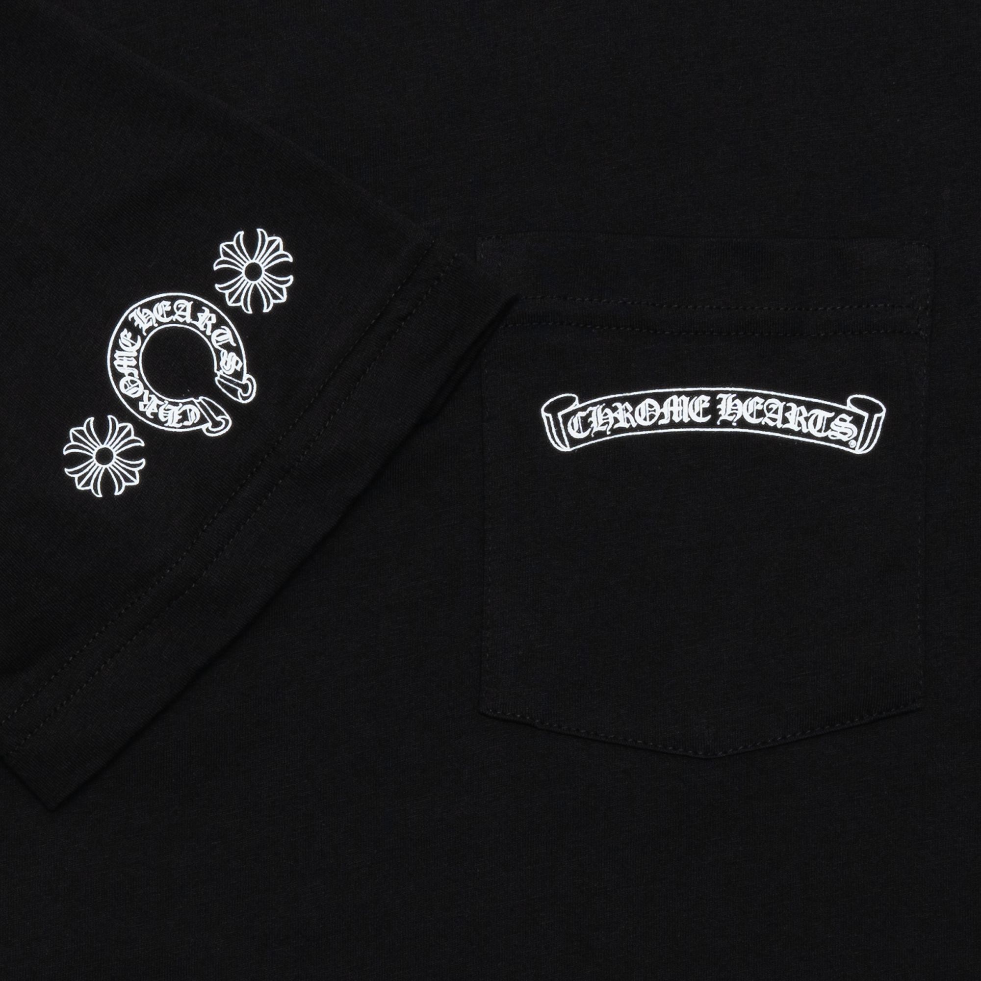 Chrome Hearts Multi Color Cross Scroll Tee Black sold by PLUS product image thumbnail 4