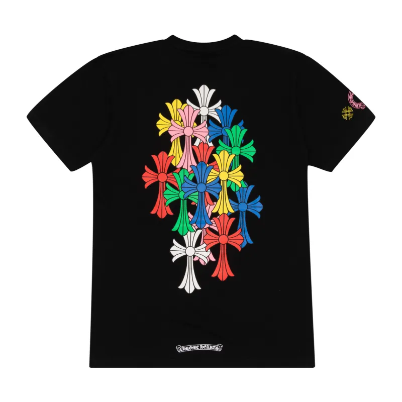 Chrome Hearts Multi Color Cross Cemetery T-Shirt White