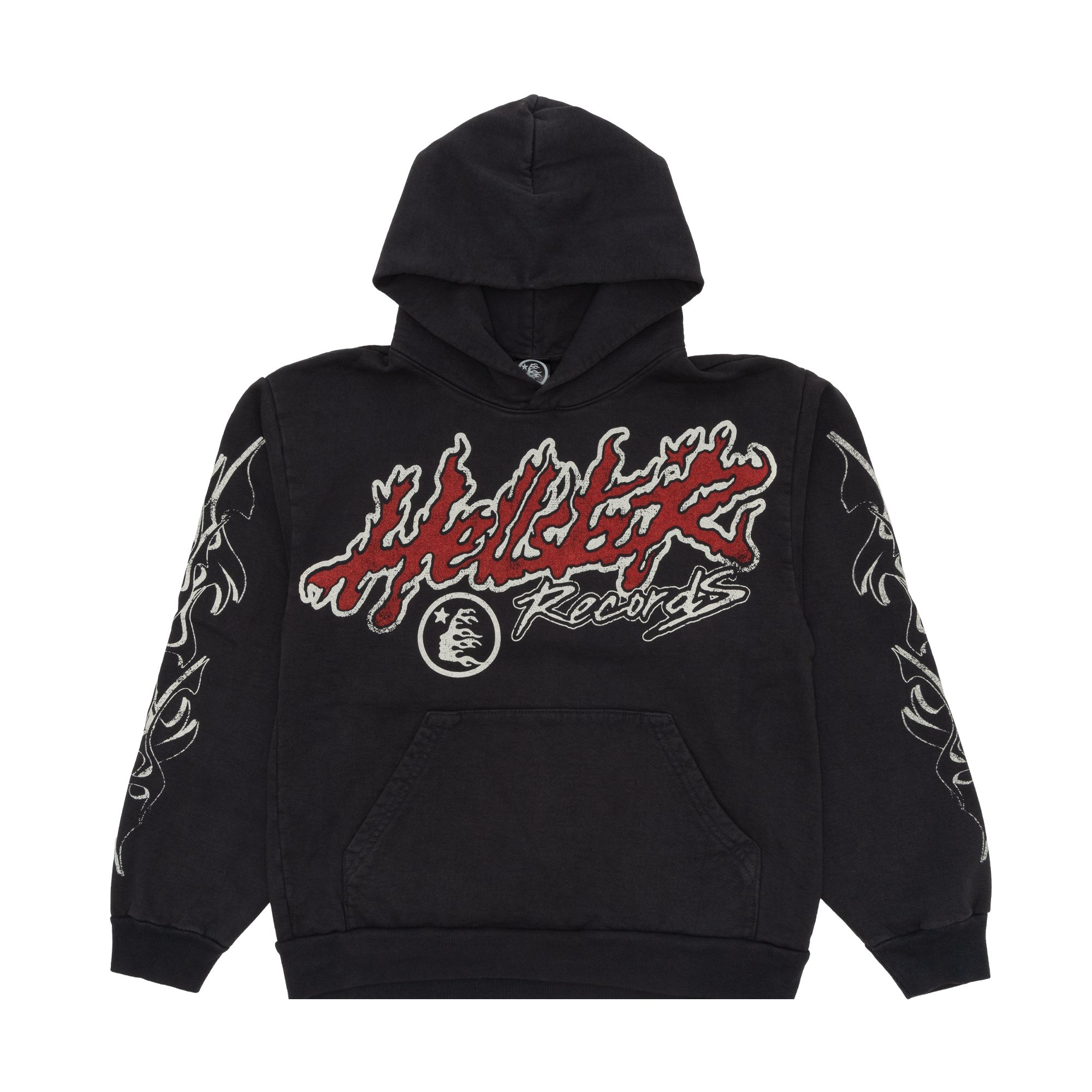 Hellstar Studios Records Tour Hoodie Washed Black sold by PLUS