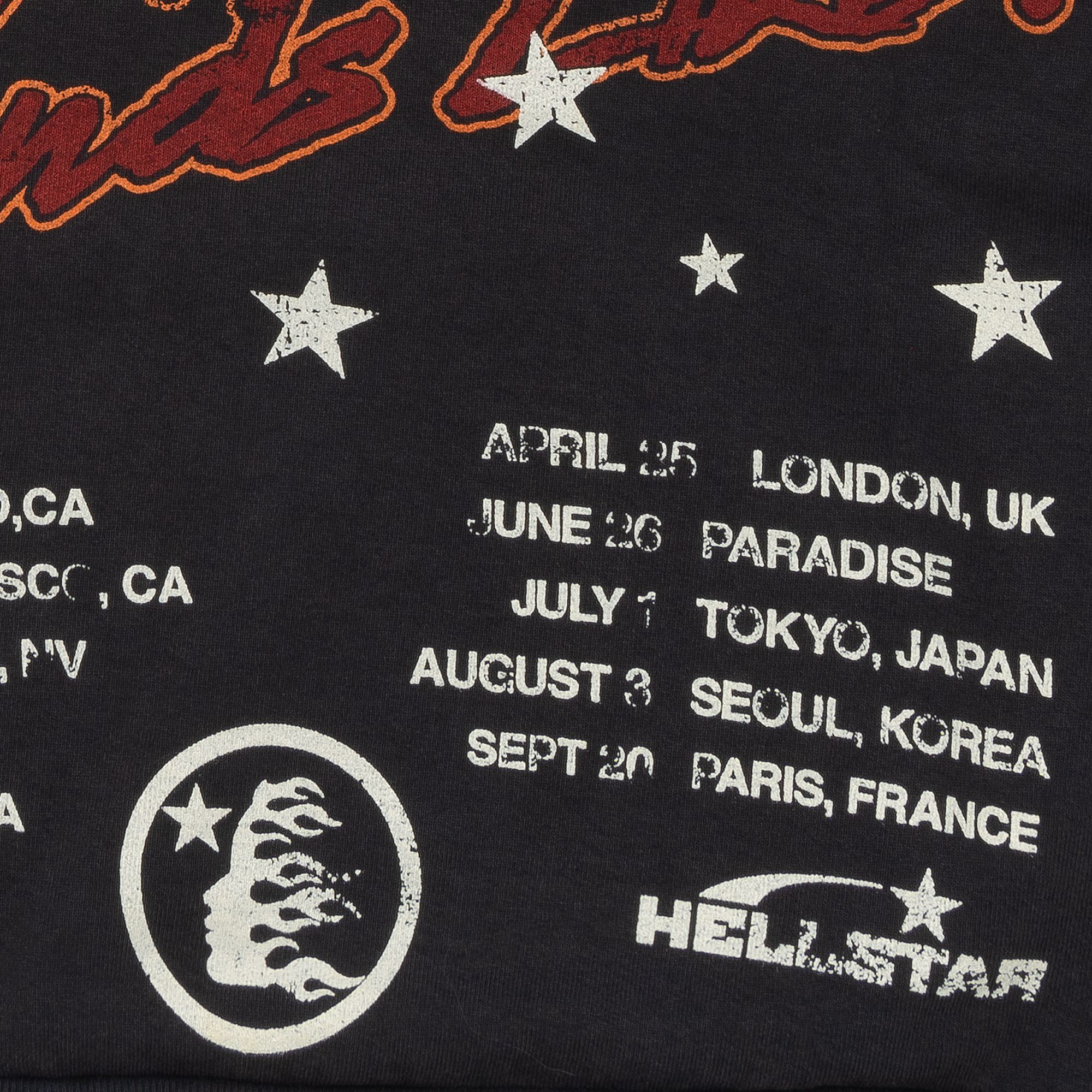 Hellstar Studios Records Tour Hoodie Washed Black sold by PLUS product image thumbnail 5