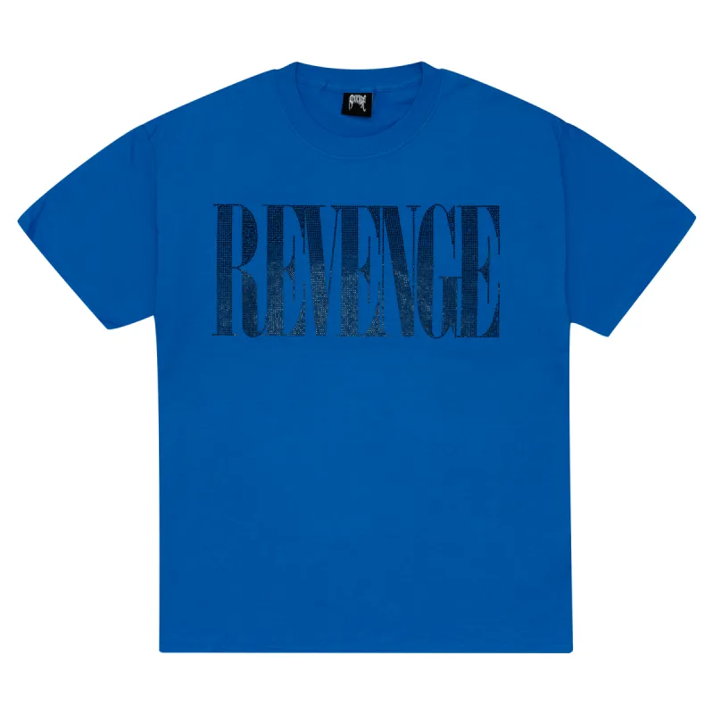 Revenge Nirvana Rhinestone Tee Blue sold by PLUS