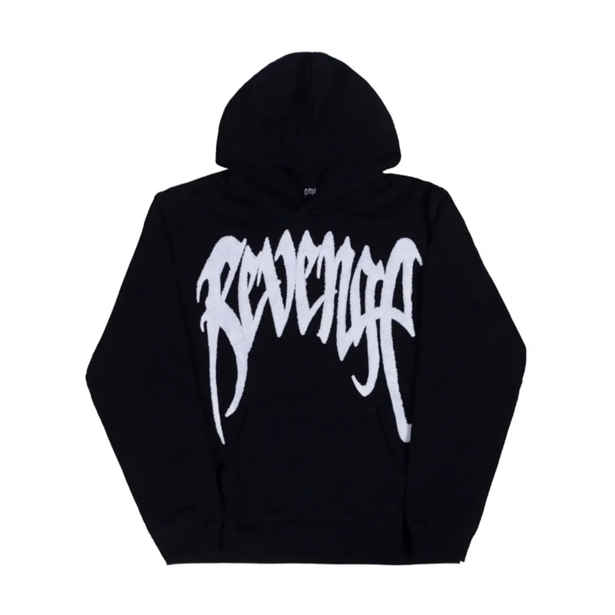 Revenge Chenille Patch Hoodie Black sold by PLUS