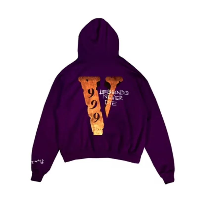 Juice Wrld x Vlone Legends Never Die Hoodie Purple sold by PLUS