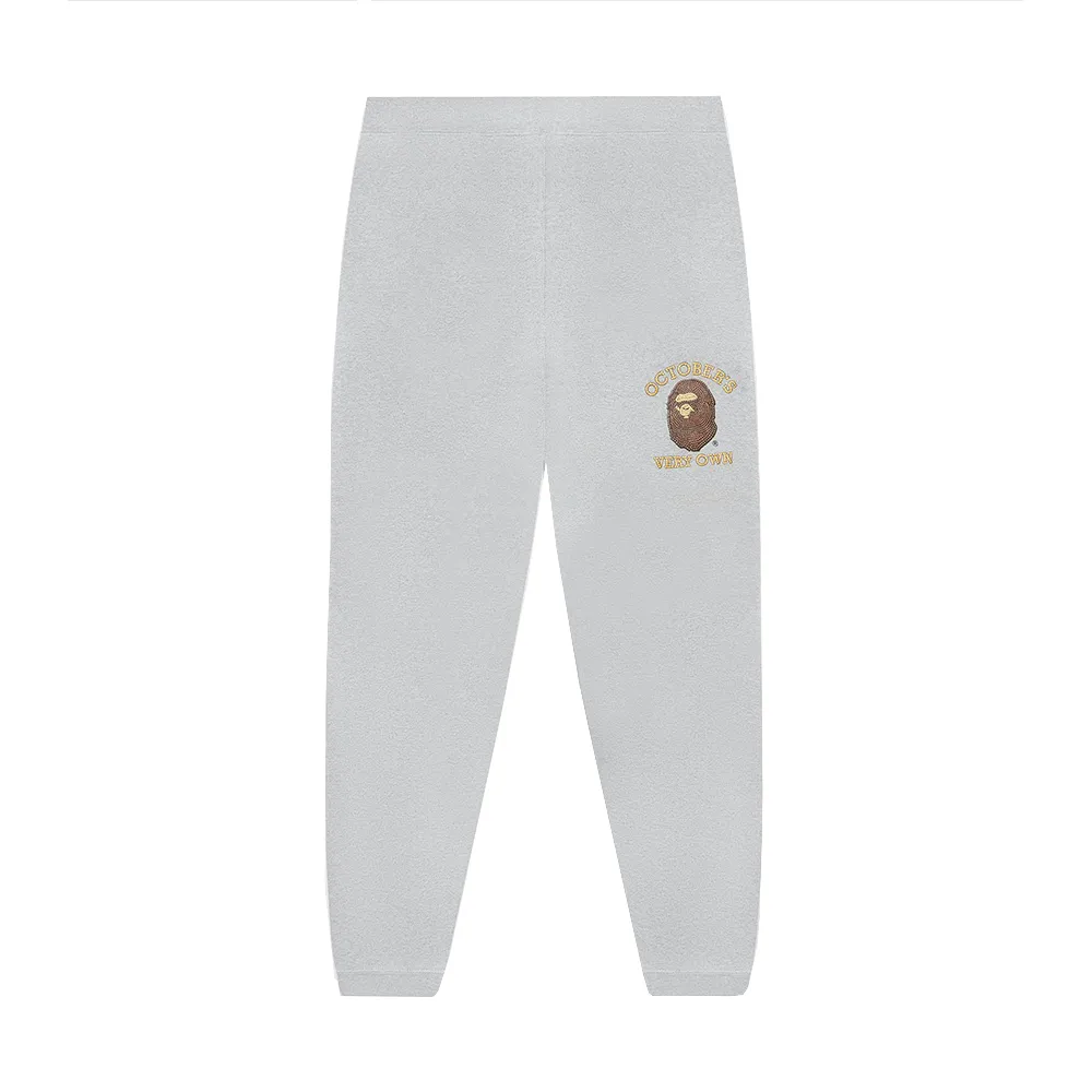 BAPE x OVO Subway Tile Slim Fit Sweatpants Grey sold by PLUS