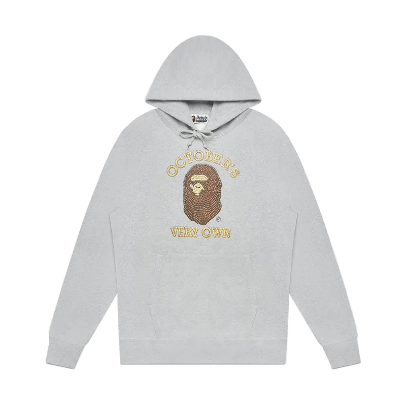 OVO x BAPE Subway Tile Hoodie Grey sold by PLUS