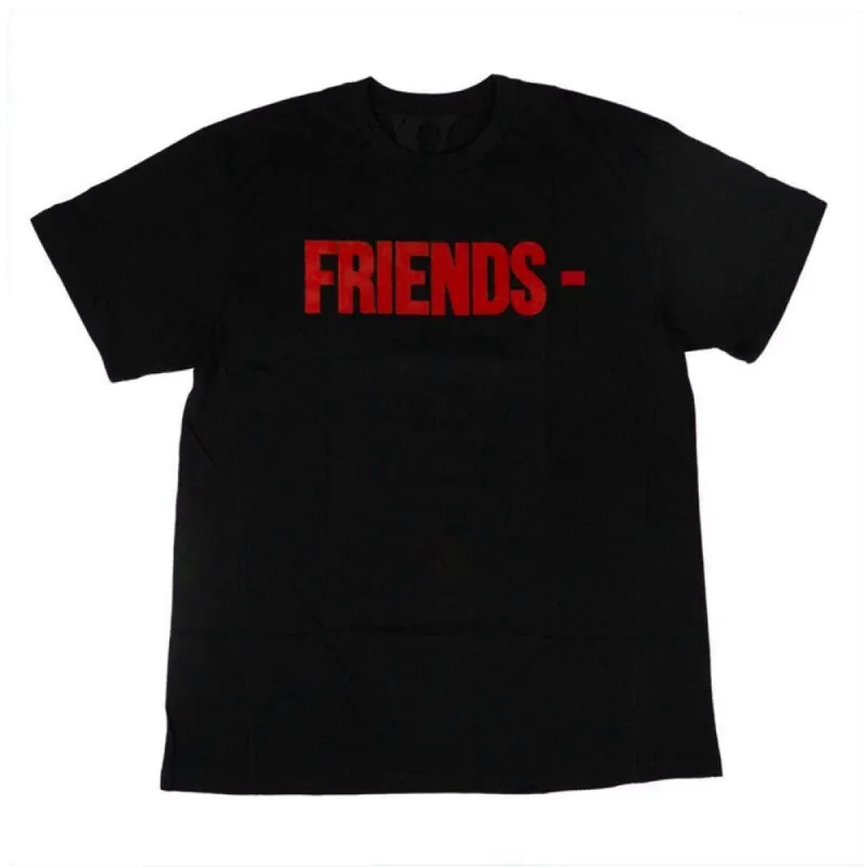 Vlone "Friends" Tee Black/Red sold by PLUS