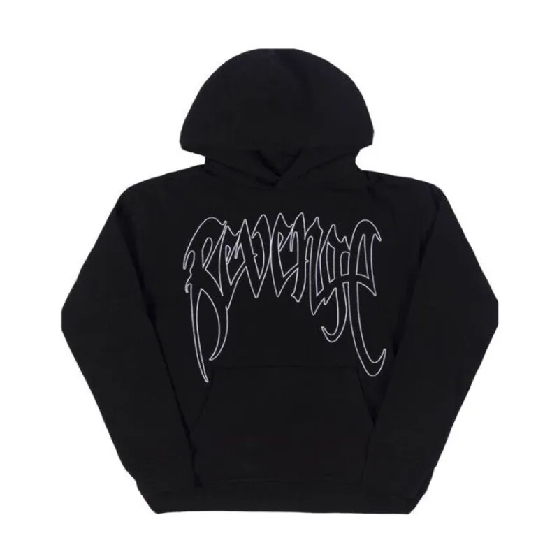 Revenge Outline Arch Logo Hoodie Black sold by PLUS