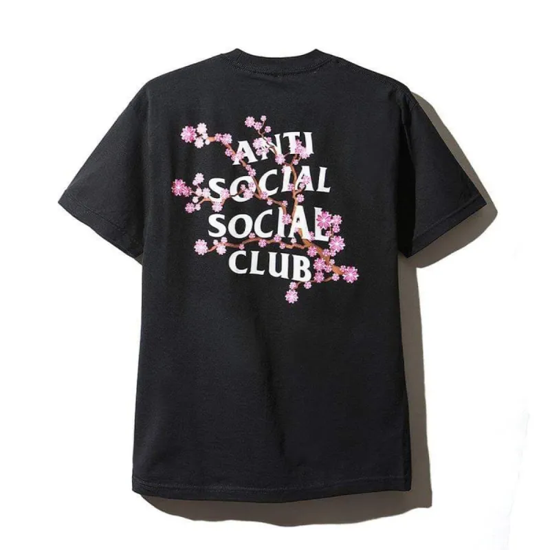Anti Social Social Club Cherry Blossom Tee Black sold by PLUS