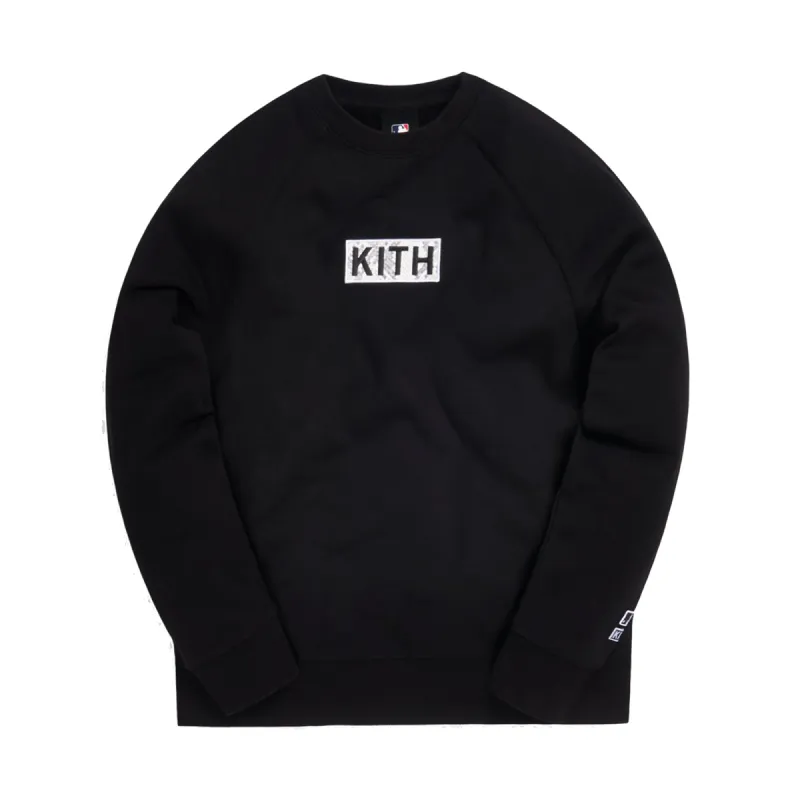 Kith x MLB LA Dodgers Arched Crewneck Black sold by PLUS