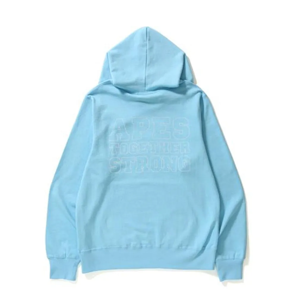 BAPE College Pullover Hoodie Light Blue sold by PLUS product image thumbnail 2