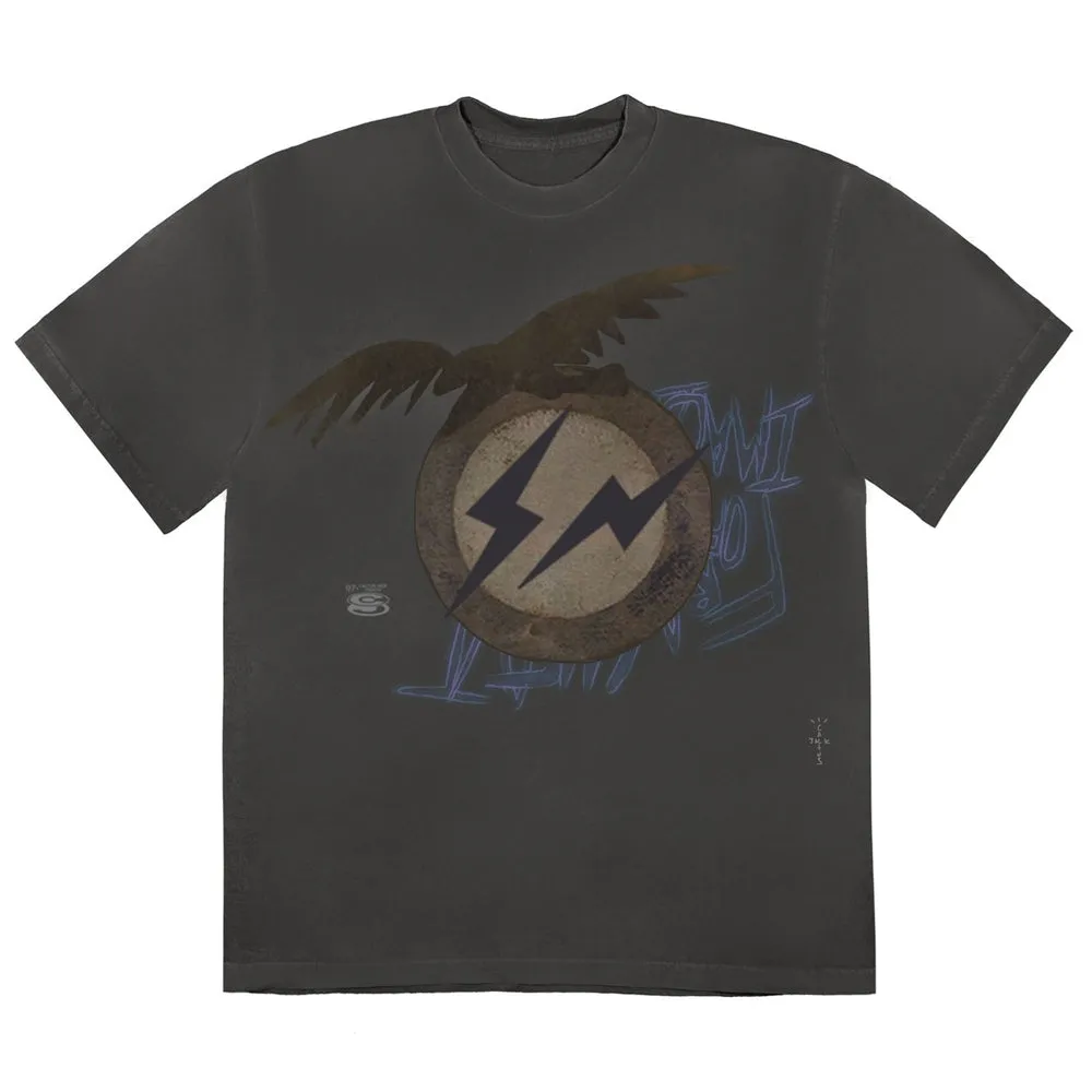 Travis Scott Cactus Jack For Fragment Create T-shirt Washed Black sold by PLUS