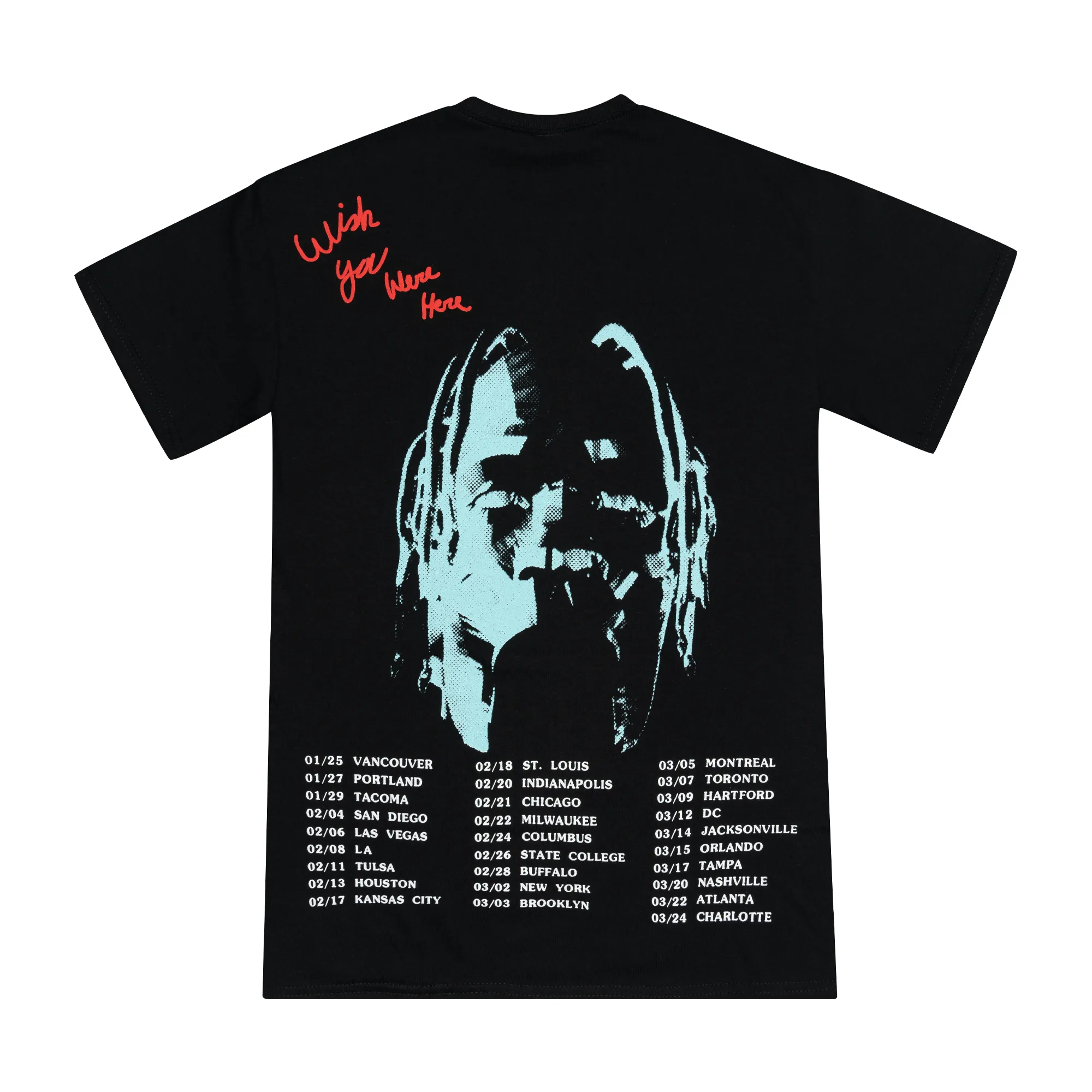 Travis Scott Astroworld Tour Tee Black sold by PLUS product image thumbnail 2