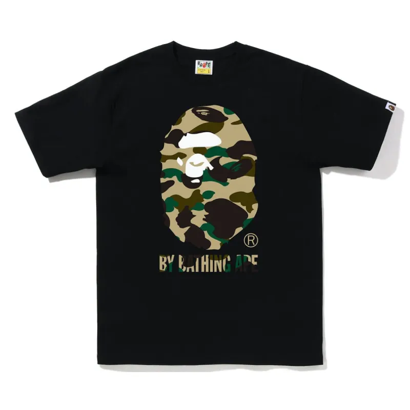 Bape Text 1st Camo By Bathing Ape Tee Black Yellow sold by PLUS