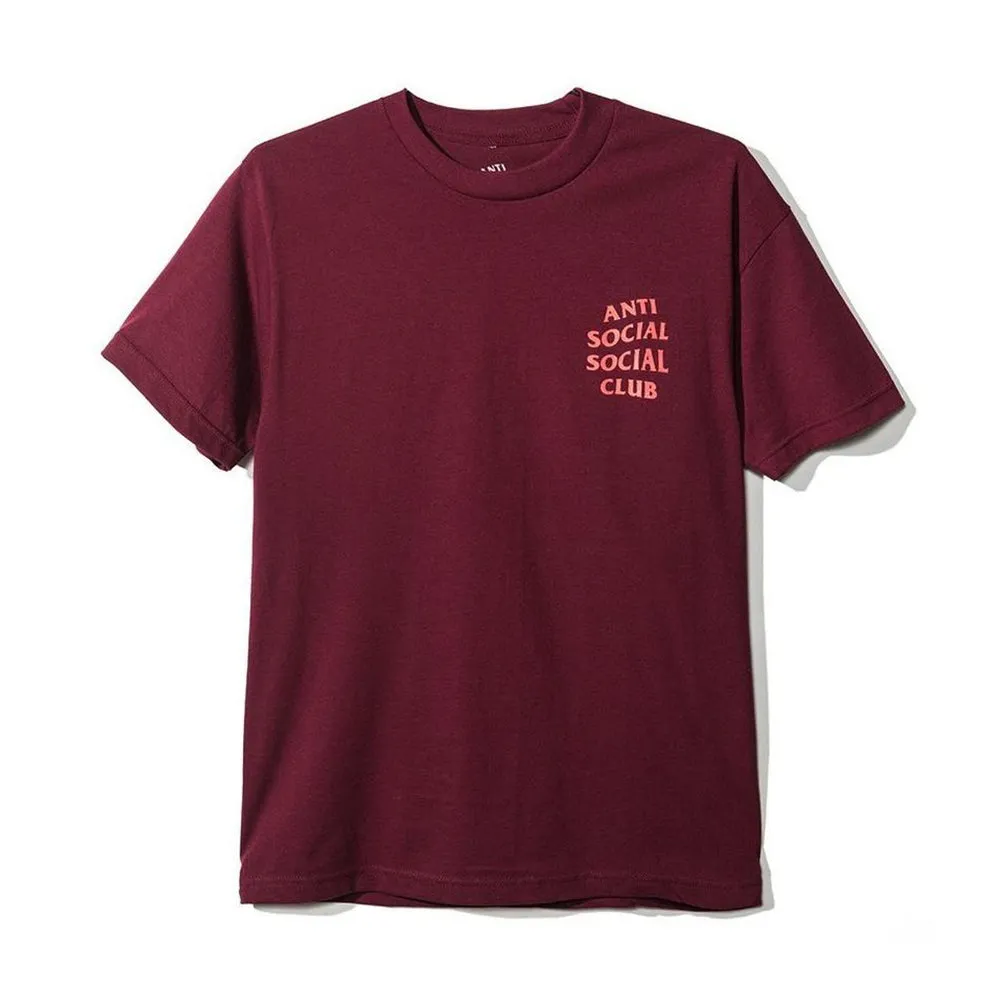 Anti Social Social Club Logo Tee 2 Maroon sold by PLUS