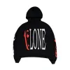 Vlone x Palm Angels Hoodie Black/Red sold by PLUS